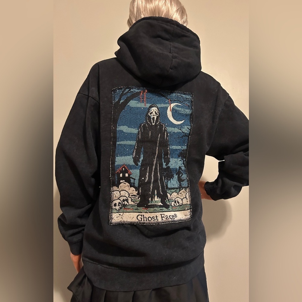 Ghost Face Drawstring
Hooded Sweatshirt size M - Picture 5 of 14